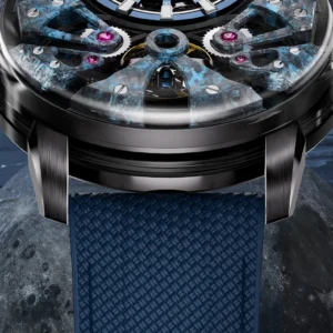 bonest skeleton automatic skeleton dial bg4002 blue straps