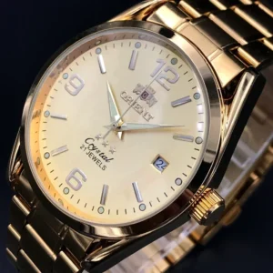 orient double lion classic watch series men's watch stainless steel band luxury multi function automatic mechanical tourbillon