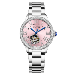 Pink diamond encrusted watch