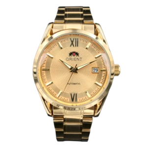Gold automatic watch face