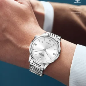 Swiss automatic thin movement watch