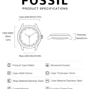 Watch specifications diagram
