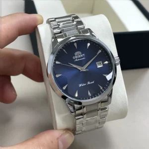 Blue dial automatic watch
