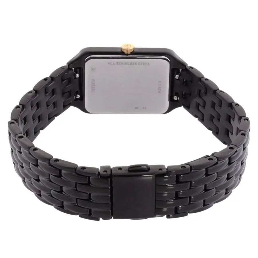 fossil | raquel quartz black dial ladies watch es5385 Black metal watch band