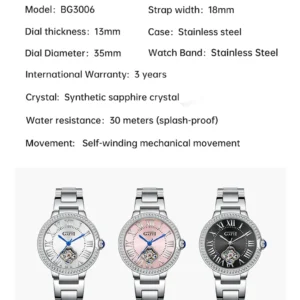 Three watches displayed.