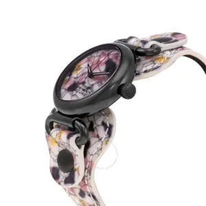 Floral patterned watch