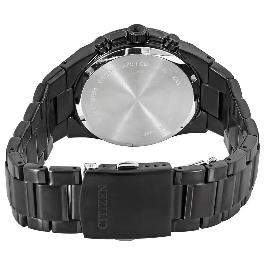citizen | chronograph quartz black dial men's watch an8175 55e Black Citizen watch band.