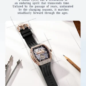 Luxury watch with horse design
