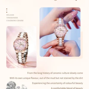 Elegant watch with diamonds