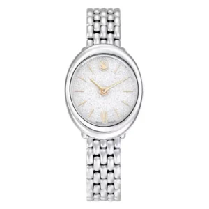Silver oval ladies watch