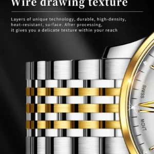 Steel watch strap texture