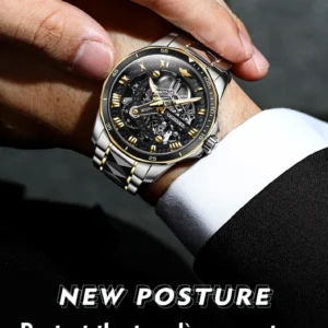 Men's stylish mechanical wristwatch