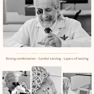 Watchmaker crafting intricate timepiece.