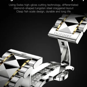 Steel bracelet butterfly clasp