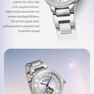 Diamond zircon watch case