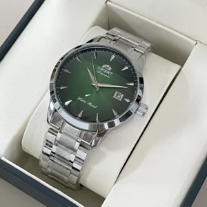 Green faced automatic watch