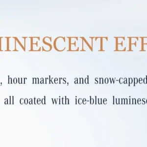 Luminescent effect on watch