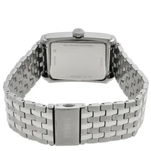 Silver stainless steel watch band
