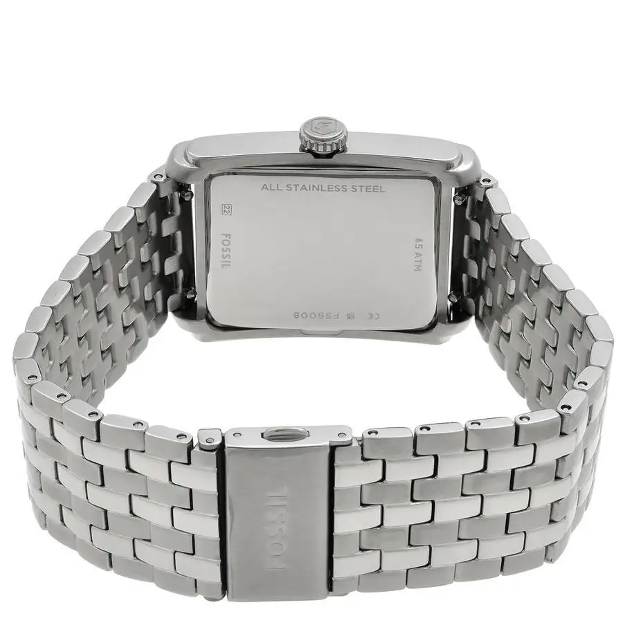 fossil | carraway quartz silver dial watch fs6008 Silver stainless steel watch band