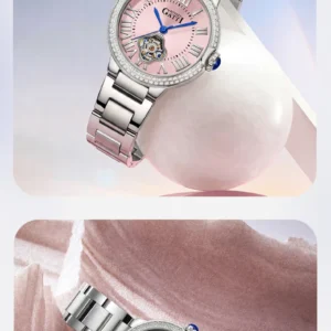 Elegant women's watch with diamonds