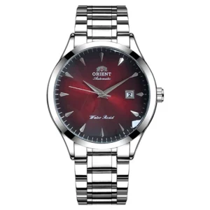 red dial automatic watch