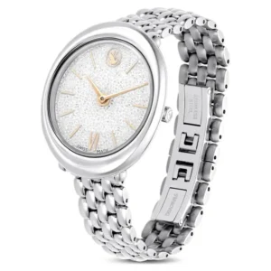 Oval crystal Swiss made watch
