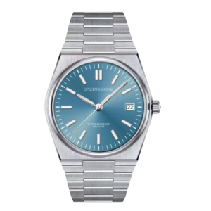 Men's watch with blue dial