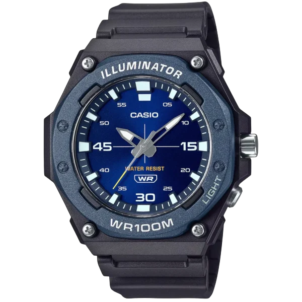 casio mw 620h series men's quartz watch Blue digital analog watch