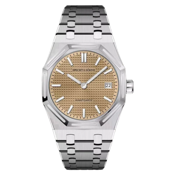 specht & söhne sp0030 men’s ultra thin quartz watch Luxury watch with gold dial