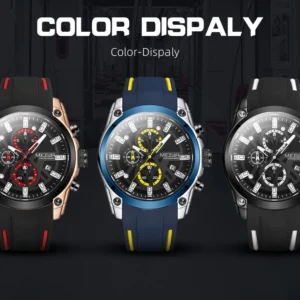 Three watches color display