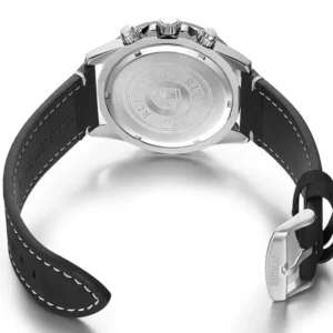 Back of leather strap watch