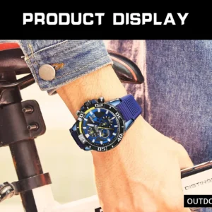 Blue outdoor sports watch