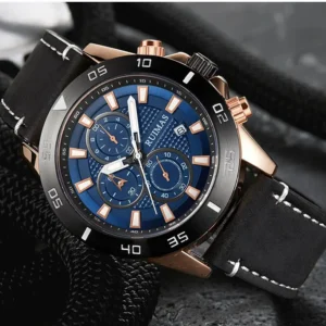 Blue dial luxury men's watch