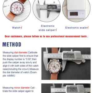 Watch size measurement tools.