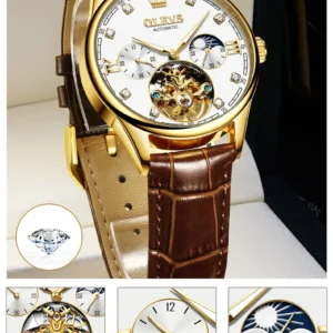 Luxury gold automatic men's watch