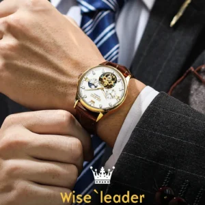 Man's wrist wearing a watch