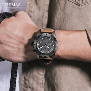 Men's chronograph watch on wrist