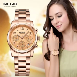 Rose gold women's watch