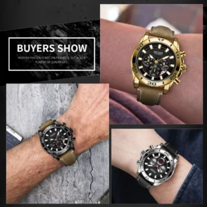 Wristwatches on display
