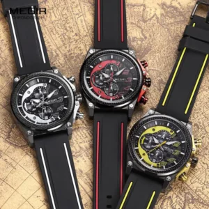 Three sport watches displayed.