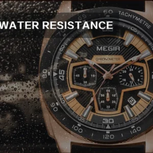 Men's water resistant watch.