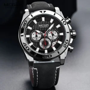 Black chronograph men's watch