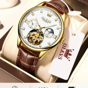 Gold automatic men's watch