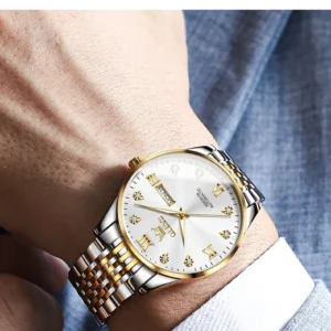 Man wearing luxury watch