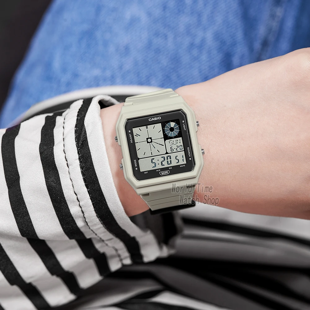 casio watch for neutral 2023 new styles set top brand luxury waterproof quartz wrist watch dual display vintage square lf 20w Digital watch on wrist