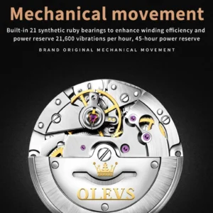 Mechanical watch movement detail