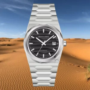 Watch in desert dunes.