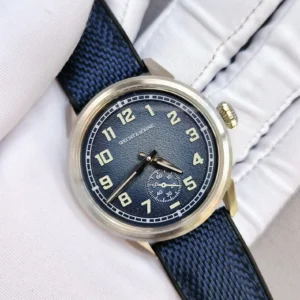 Vintage watch with blue strap