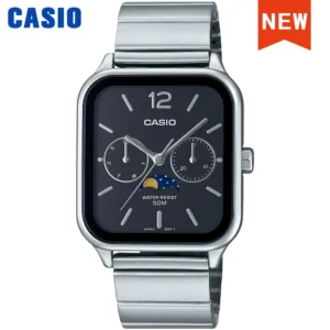 Square dial analog watch