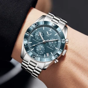 Men's chronograph wrist watch
